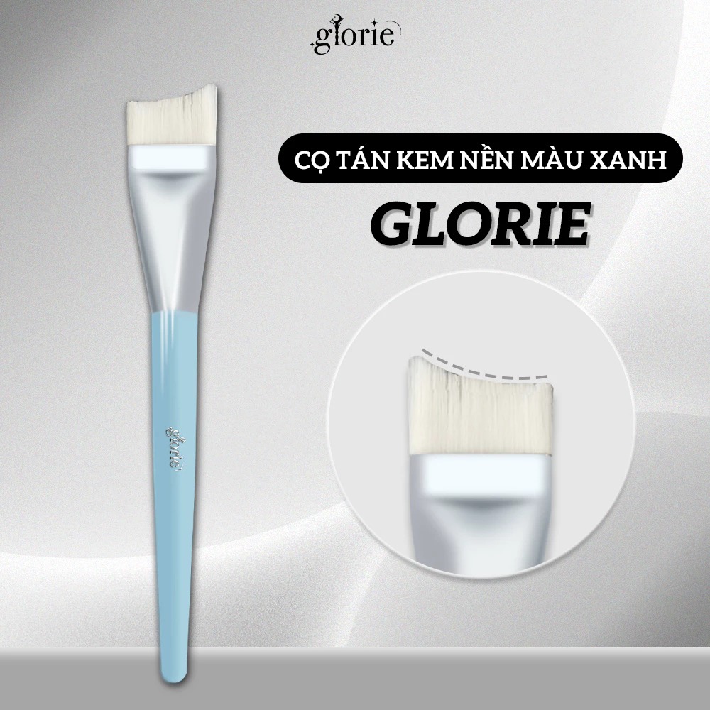 Cọ Tán Kem Nền Màu Xanh Glorie