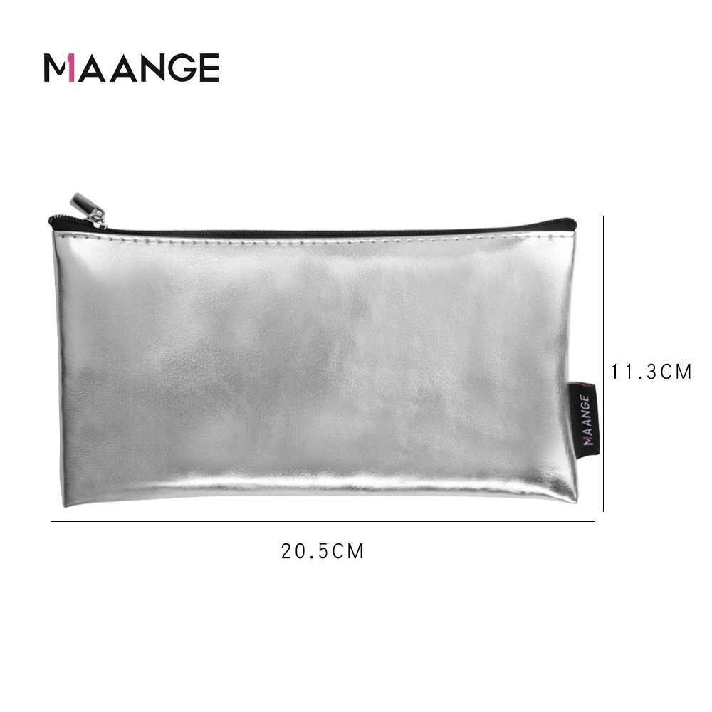 MAANGE - Túi Đựng Cọ Trang Điểm Không Thấm Nước Chất Liệu PU 0117