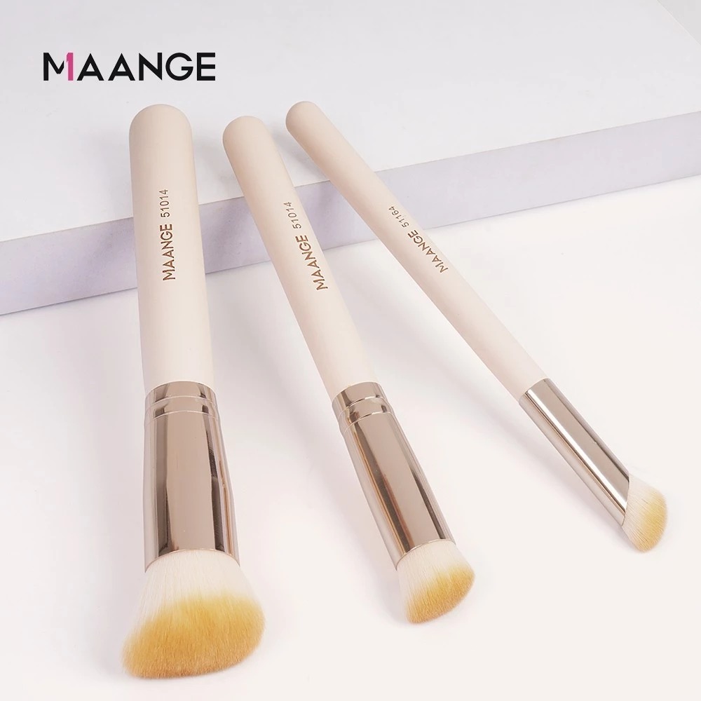 MAANGE - Bộ 3 Cọ Trang Điểm 51254 (Màu Be)