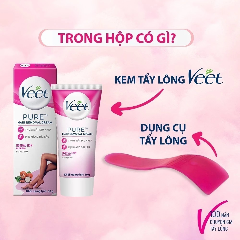 Kem Tẩy Lông VEET Silk & Fresh Hair Removal Cream