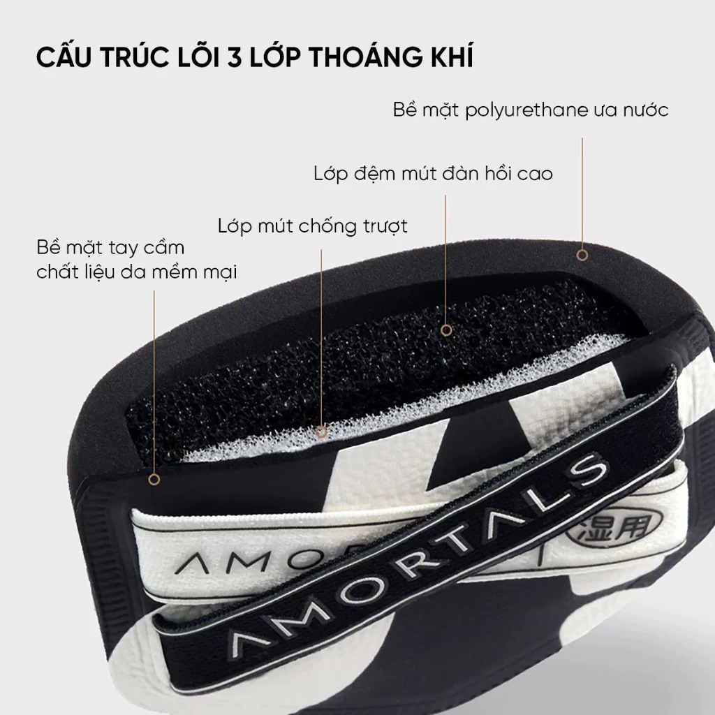 Set 2 Bông Mút Trang Điểm AMORTALS Căng Bóng, Che Phủ Tốt Double A Powder Puff Set (2 Bông Mút+ 1 Hộp Đựng)