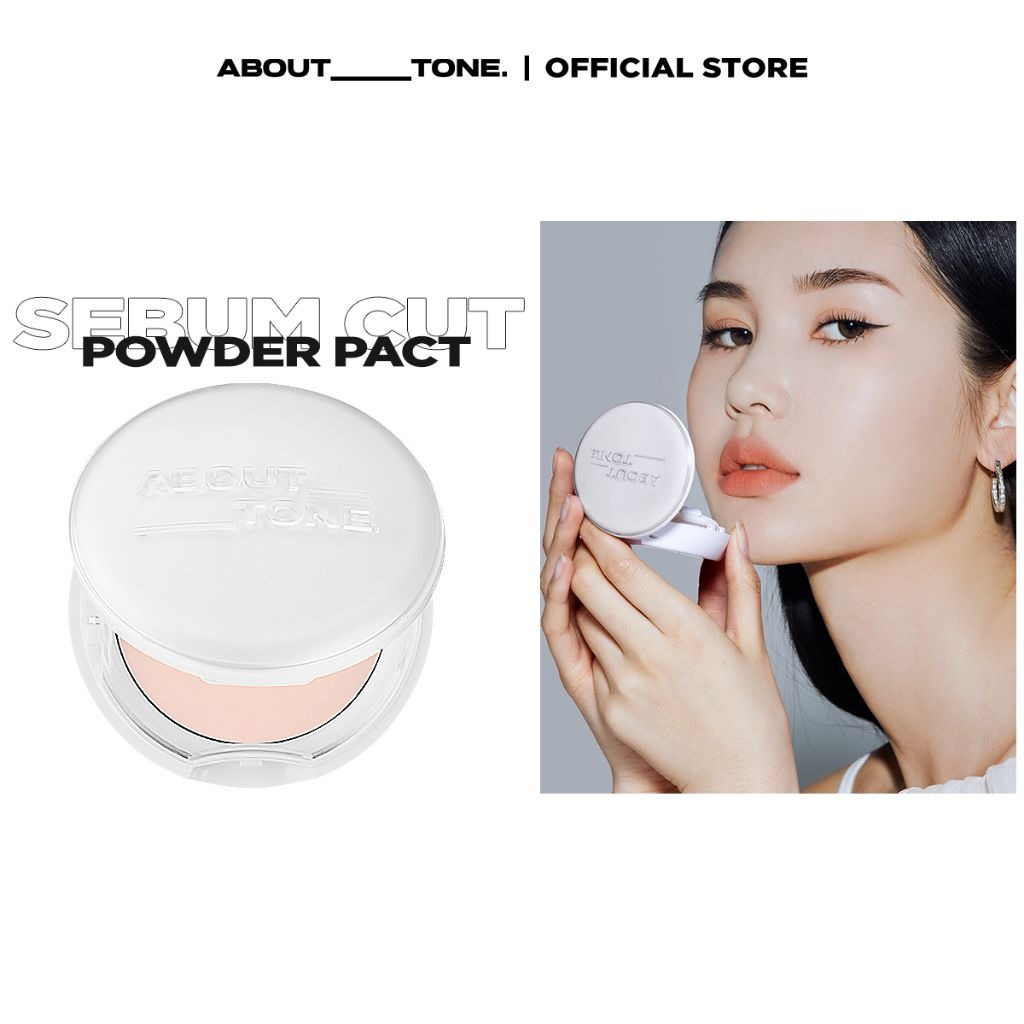 Phấn Phủ Kiềm Dầu, Nâng Tone Nhẹ About Tone Sebum Cut Powder Pact 9g (Trắng)