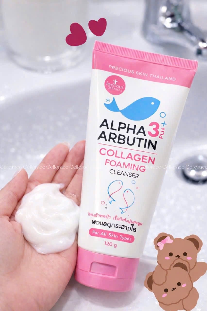 Sữa Rữa Mặt Precious Skin Alpha Arbutin 3 Plus Collagen 120ml