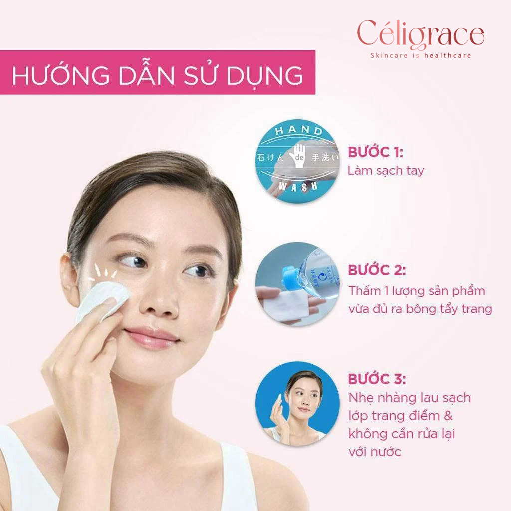 Nước Tẩy Trang Senka Cấp Ẩm, Dưỡng Sáng Da All Clear Water Micellar Formula Bright 230ml (Hồng)