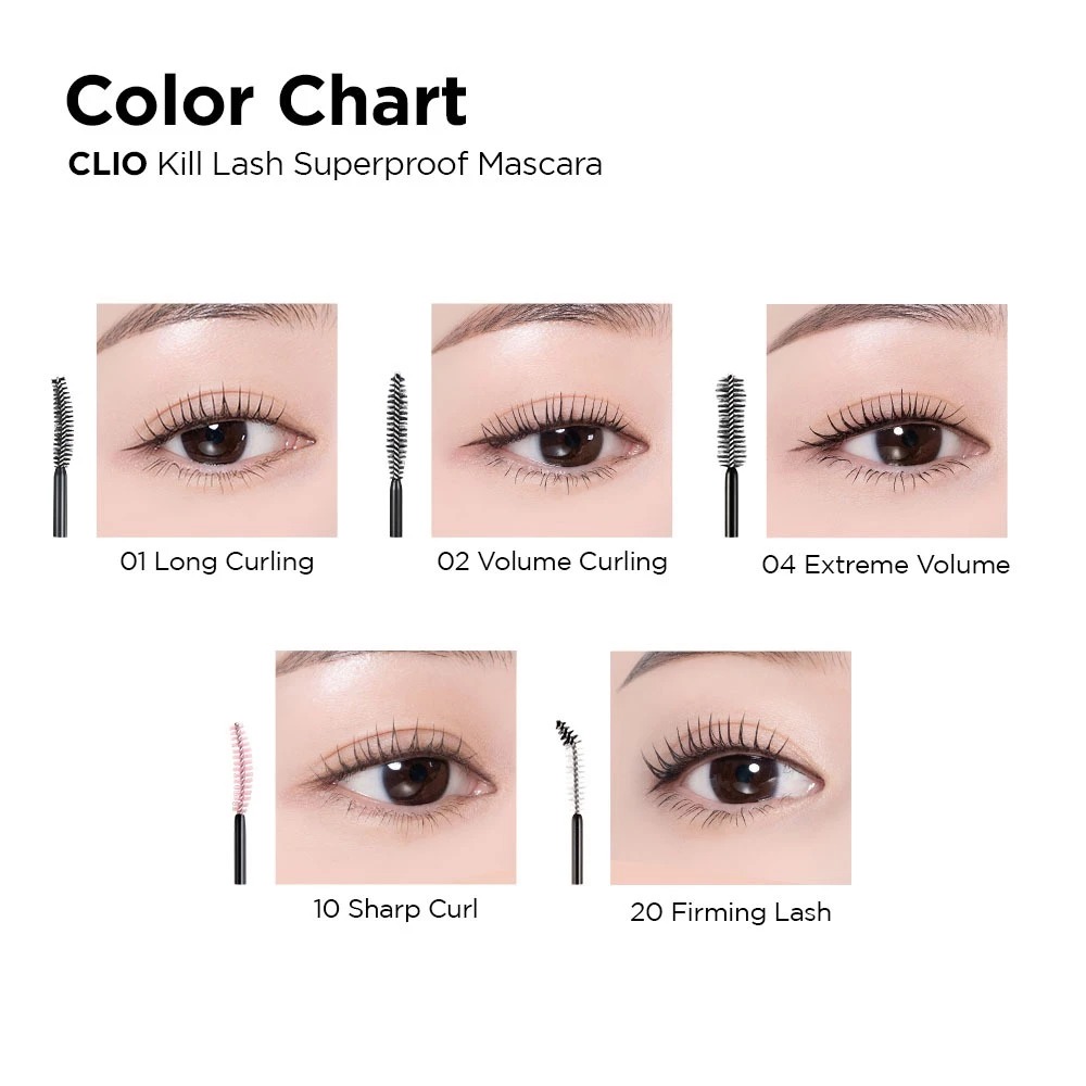 Mascara Chải Mi Chống trôi, Không Lem CLIO Kill Lash Superproof Mascara 7g