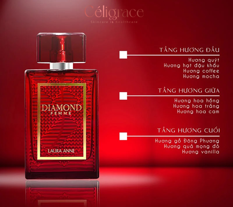 Nước Hoa Nữ Laura Anne Diamond Femme 45ml