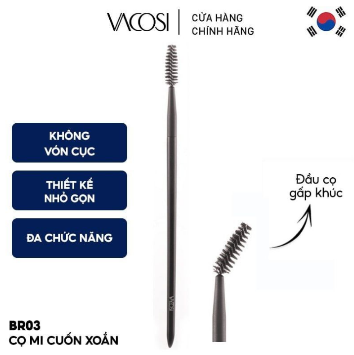 BR03 - Cọ Mi Cuốn Xoắn VACOSI Brow & Lash Brush