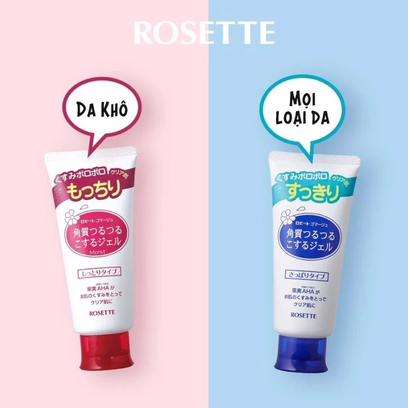 Tẩy Tế Bào Chết Mặt Rosette Chiết Xuất Từ Thiên Nhiên Nhật Bản Gommage Peeling Gel 120g