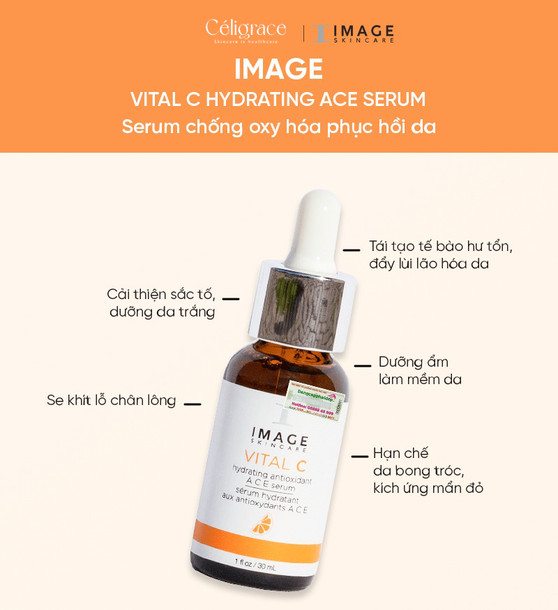 [CLESAL2401 - DATE 07/2024] Serum IMAGE Chống Lão Hóa Phục Hồi Da Vital C Hydrating Antioxidant ACE Serum 30ml