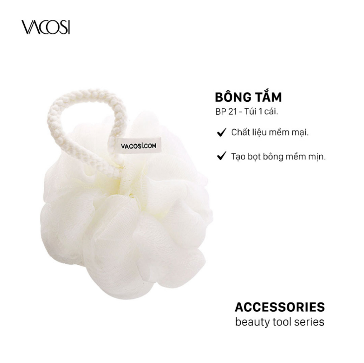 BP21 - Bông Tắm VACOSI Tạo Bọt Plastic Bath Sponge