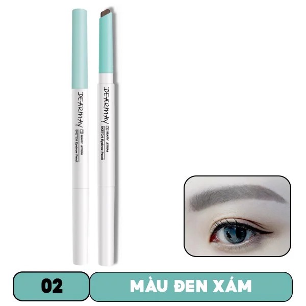 [Mẫu Mới 2024] Chì Kẻ Mày Dearmay Đầu Mảnh The Chic Eyebrow Pencil 0.3g