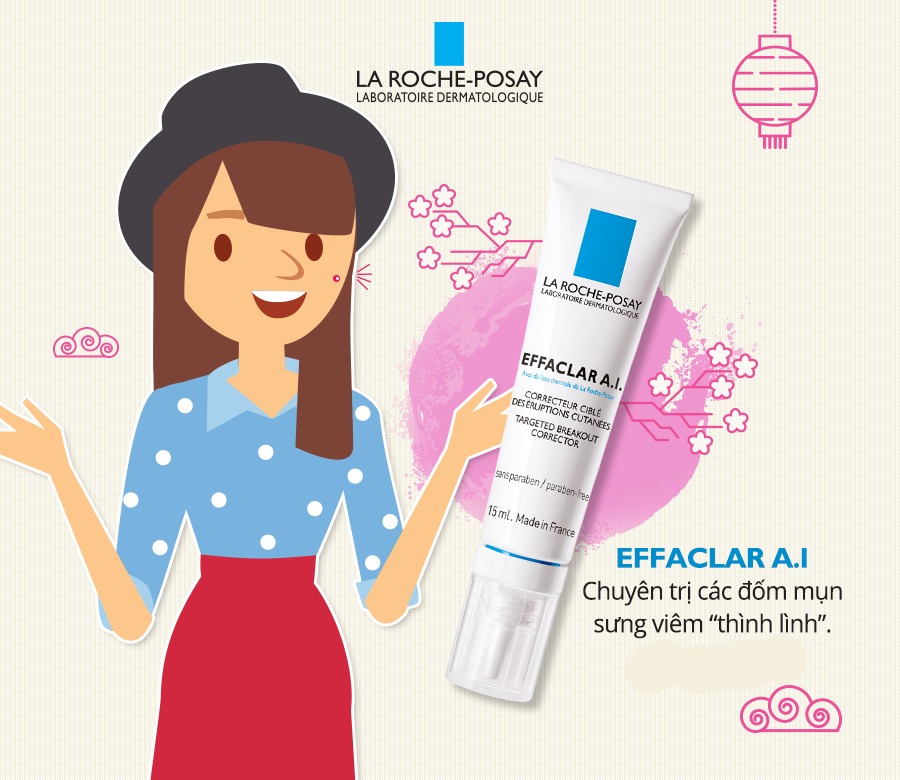 [SPECSAL24] Kem Dưỡng La Roche-Posay Giảm Mụn Chuyên Biệt Effaclar A.I 15ml