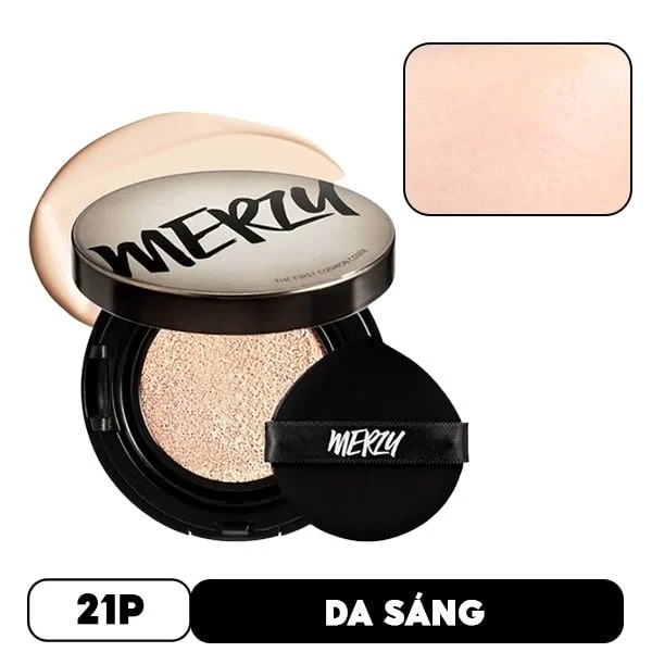 Phấn Nước Merzy Che Phủ Cao, Lâu Trôi The First Cushion Cover SPF50+/PA+++ 13g