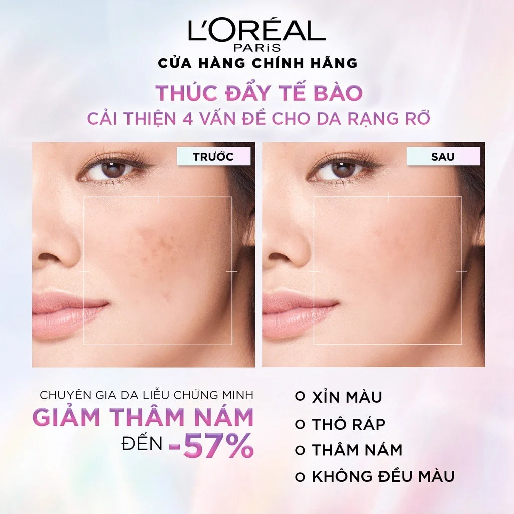Serum L'OREAL Dưỡng Sáng Và Mờ Thâm Nám Glycolic-Bright Instant Glowing Serum 1.0% Glycolic Acid 30ml