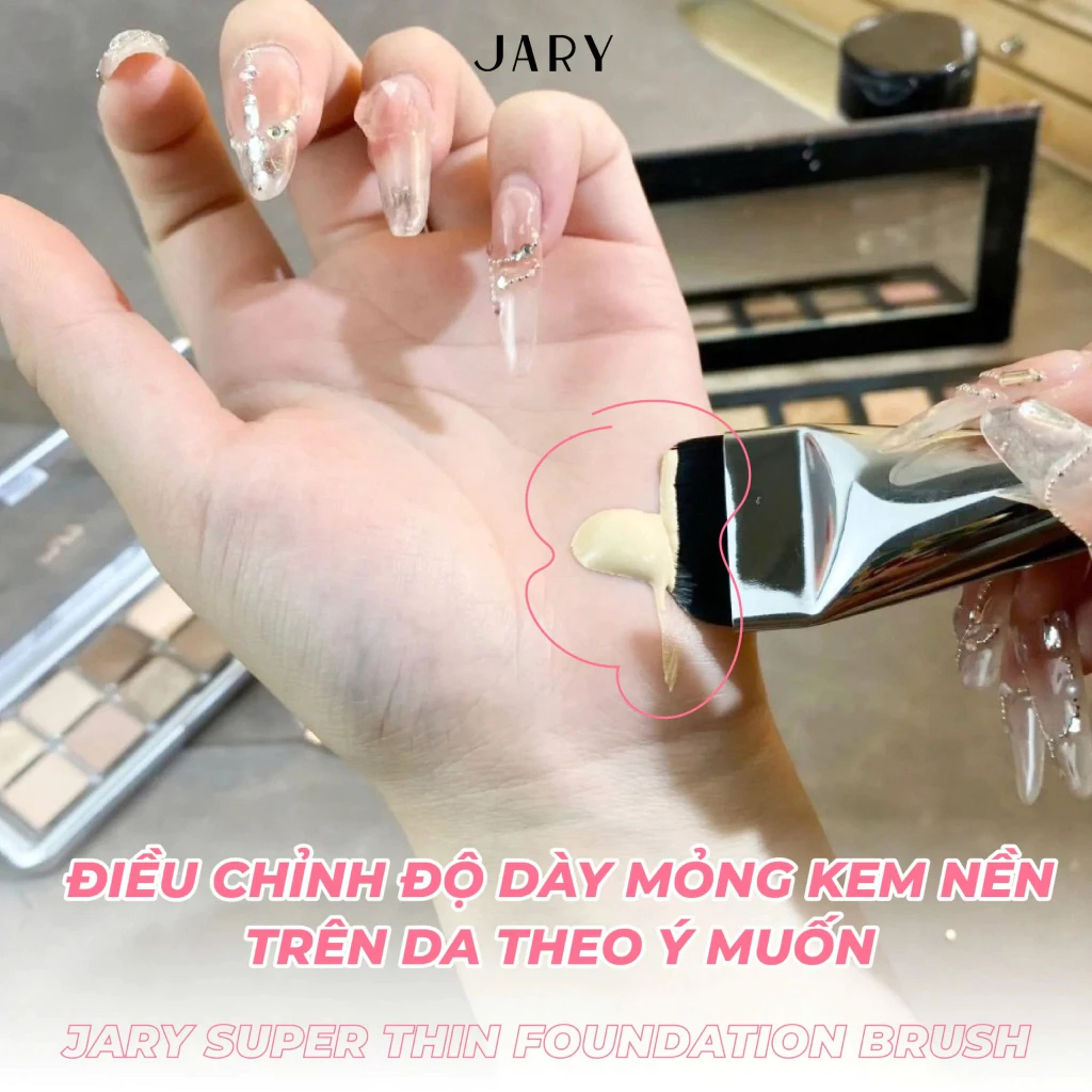 Cọ Tán Kem Nền Dạng Lông Đầu Dẹt JARY Super Thin Foundation Brush