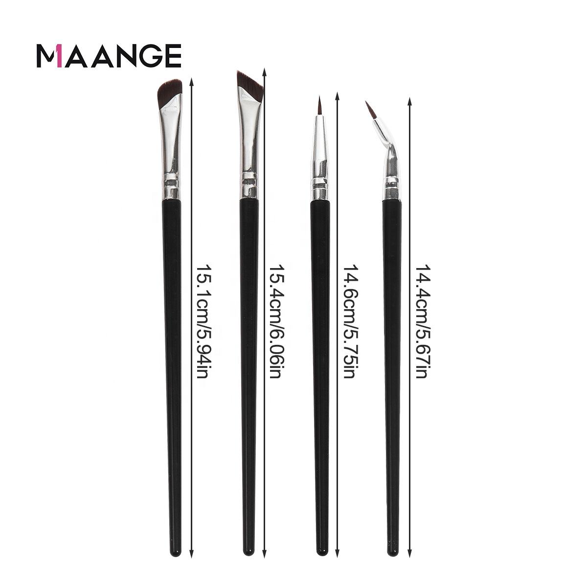 MAANGE - Bộ 4 Cọ Kẻ Mắt 51594HY