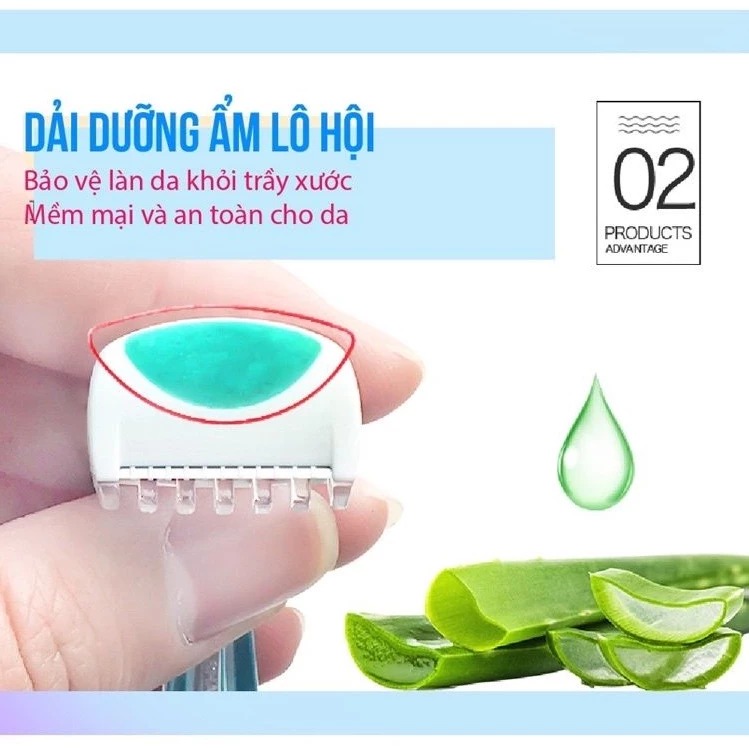 [Set 2 Dao Cạo] Dao Cạo KAI Vùng Bikini Thân Nhựa Bikini Line Razor
