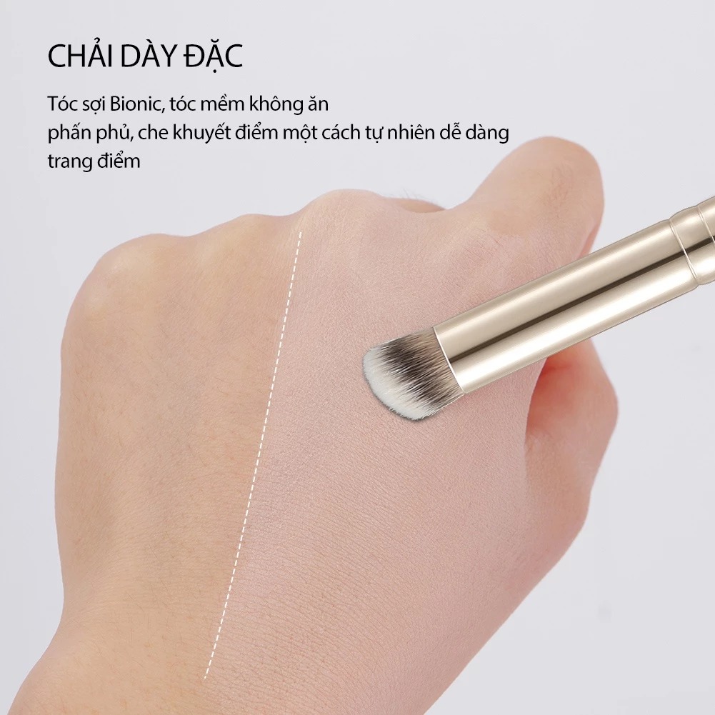 Cọ GECOMO Che Khuyết Điểm Đầu Vạt Tròn Cỡ Lớn G1014