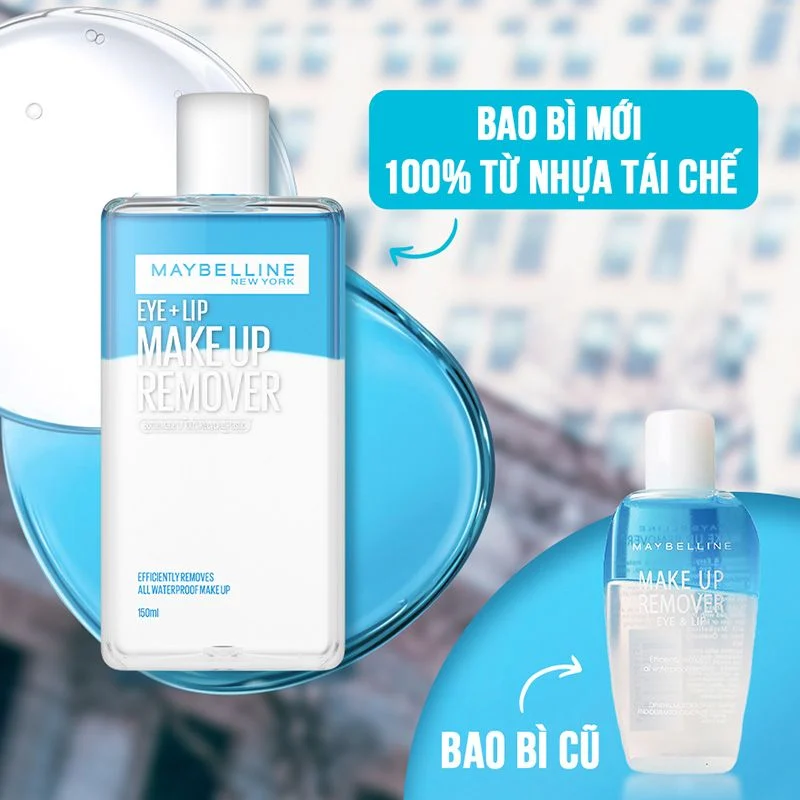 Nước Tẩy Trang Mắt Môi MAYBELLINE Lip & Eye Make Up Remover