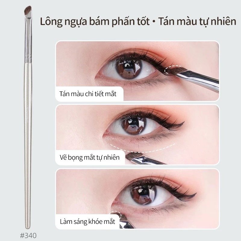 Cọ Kẻ Mắt Nhỏ GUOXIAONIU Rose Gold Small Eyeliner Brush #340