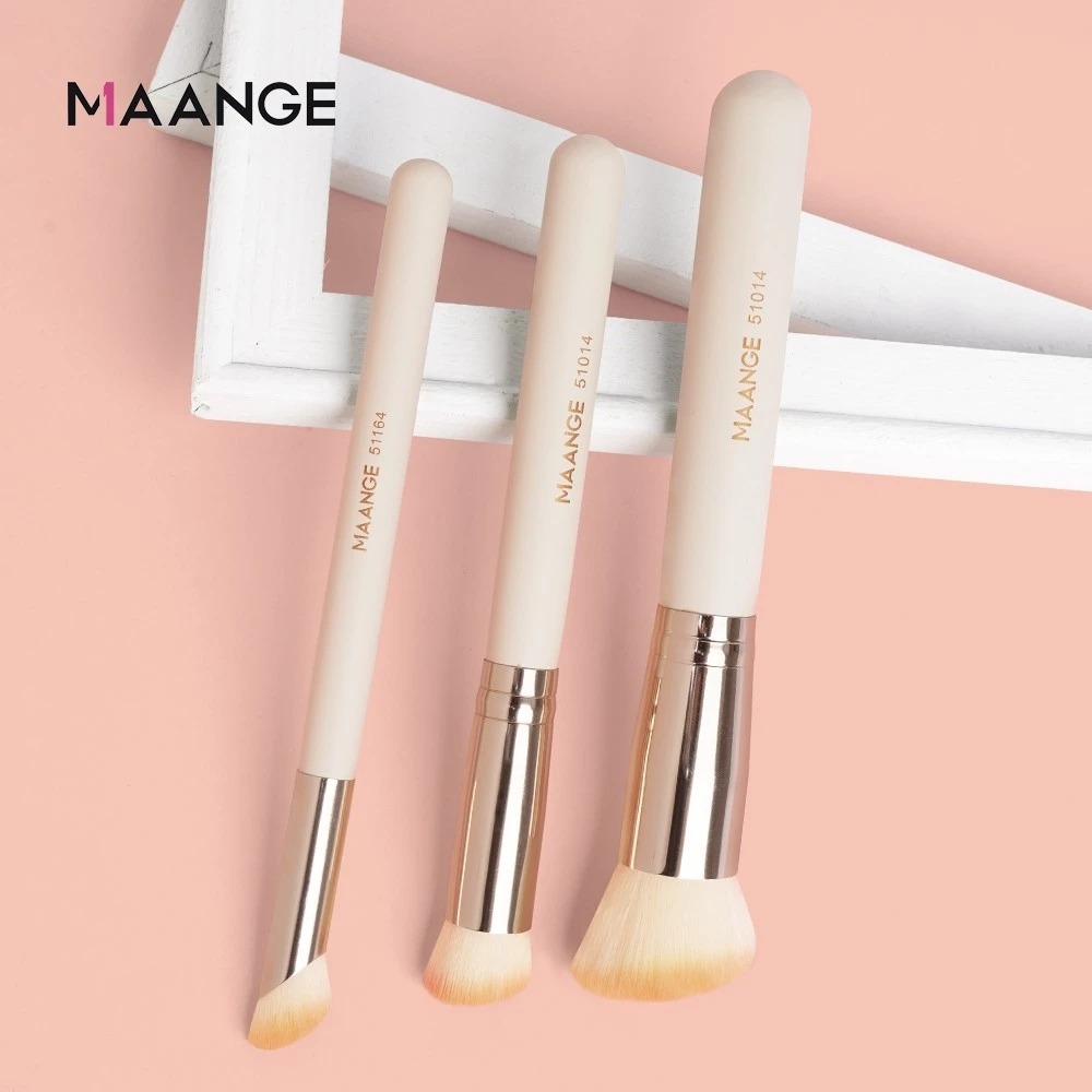 MAANGE - Bộ 3 Cọ Trang Điểm 51254 (Màu Be)