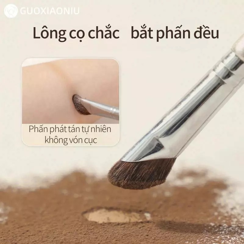 Cọ Đánh Khối GUOXIAONIU Rose Gold Angled Flat Brush