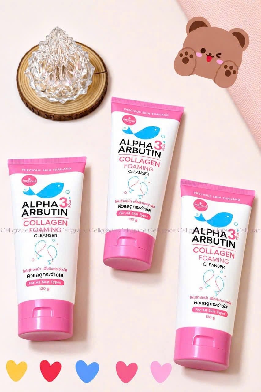 Sữa Rữa Mặt Precious Skin Alpha Arbutin 3 Plus Collagen 120ml