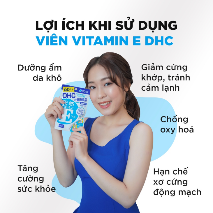 Viên Uống DHC Bổ Sung Vitamin E Natural Vitamin E Soybean (Dạng Túi)