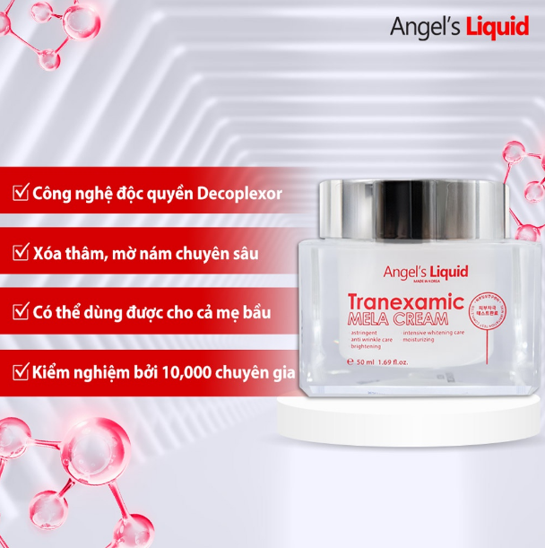 Kem Dưỡng Angel's Liquid Làm Mờ Nám Chuyên Sâu Tranexamic Mela Cream 50ml