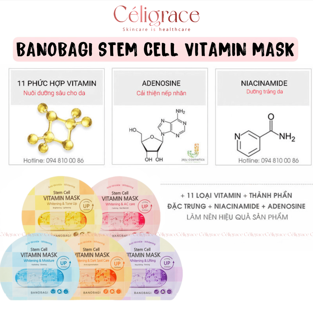 Mặt Nạ Banobagi Dưỡng Da Stem Cell Vitamin Mask 30g