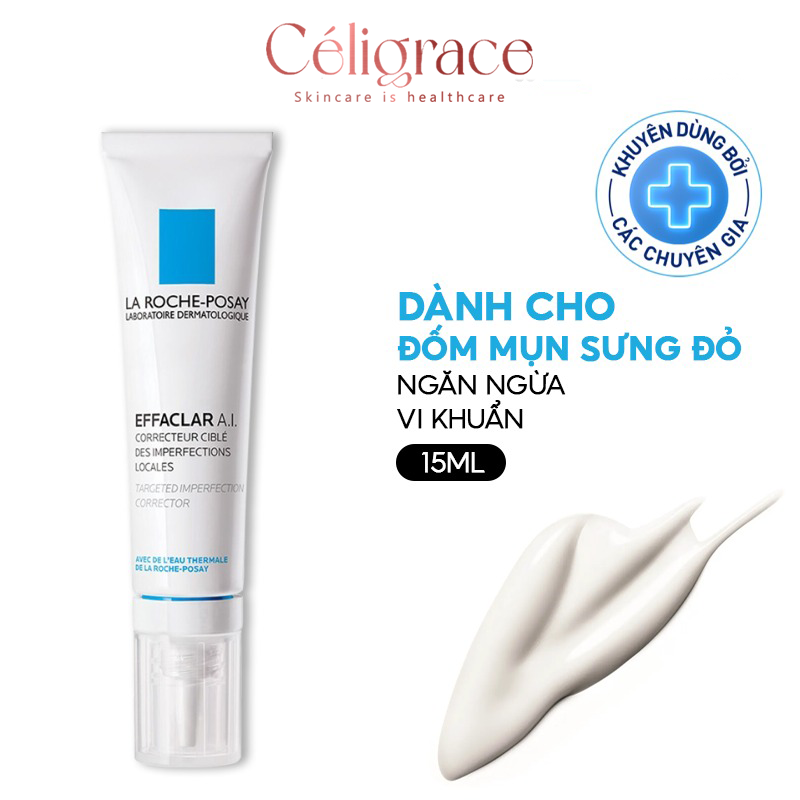 [SPECSAL24] Kem Dưỡng La Roche-Posay Giảm Mụn Chuyên Biệt Effaclar A.I 15ml
