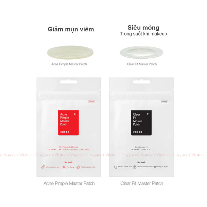 Miếng Dán Mụn Cosrx Clear Fit Master Patch 18 Miếng (Đen)