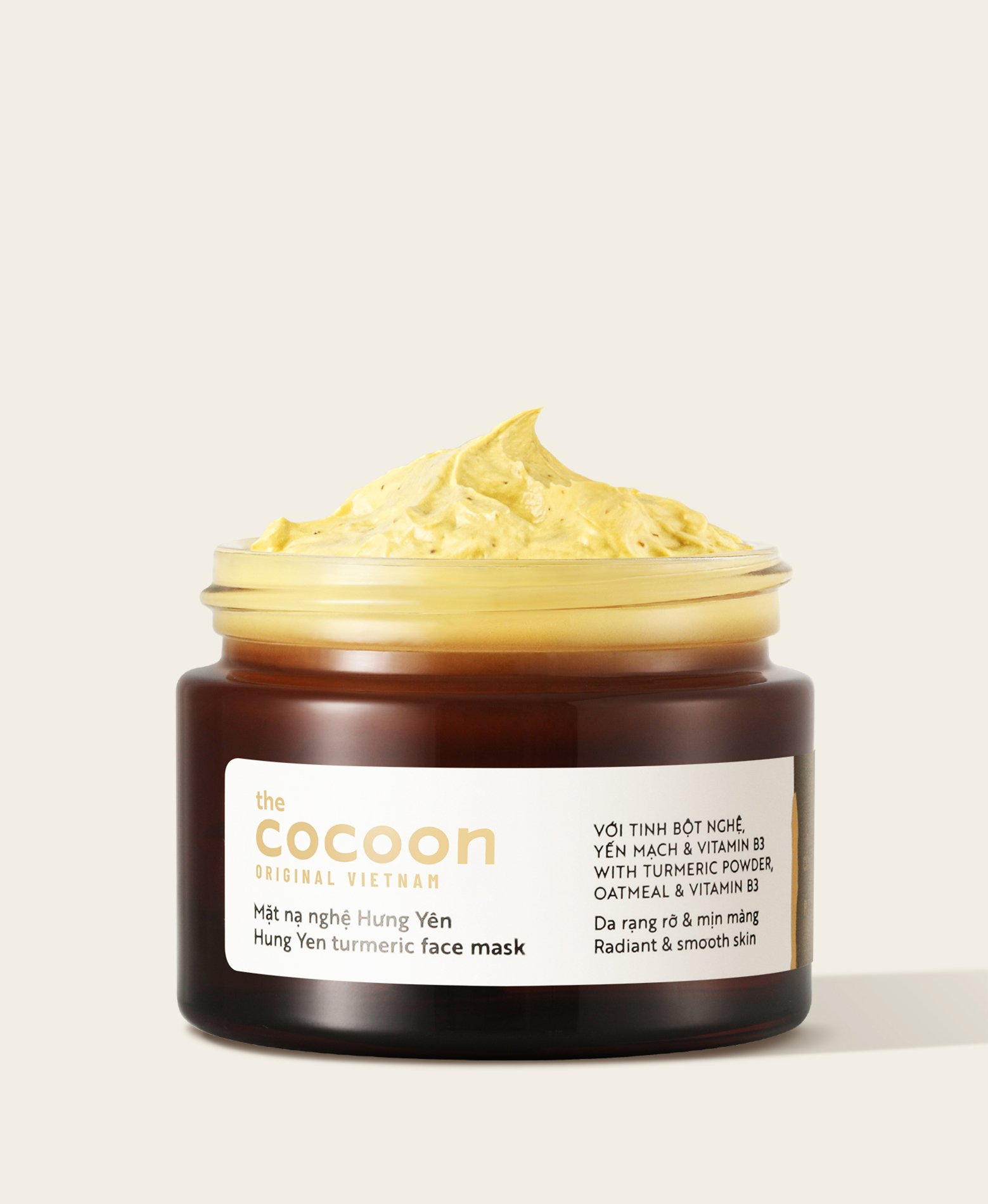 Mặt Nạ Rửa Chiết Xuất Nghệ Hưng Yên Cocoon Turmeric Face Mask