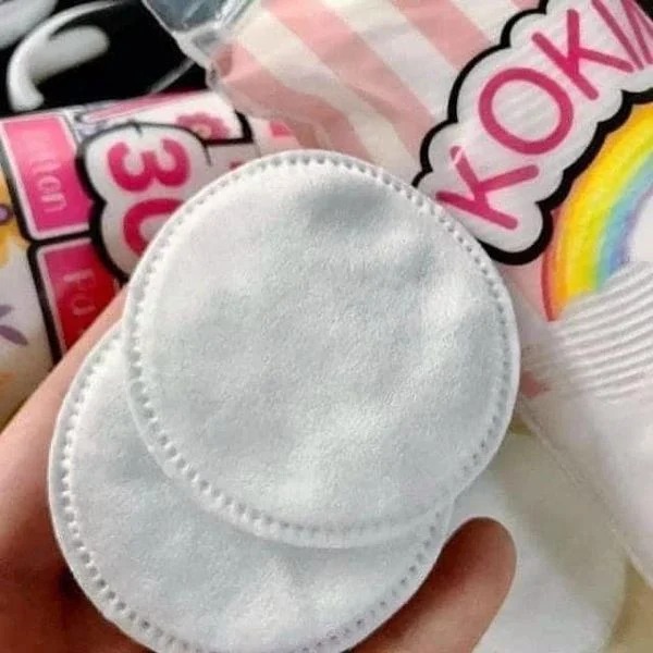 Bông Tẩy Trang Mihoo Kokimi Bông Tròn Túi 155 Miếng Cotton Pads