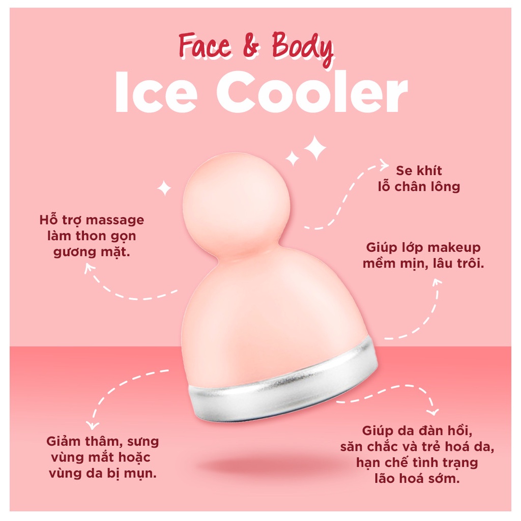 Cây lăn lạnh se khít lỗ chân lông Emmié Face & Body Ice Cooler màu xanh