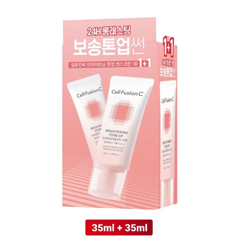 Kem Chống Nắng Cell Fusion C Nâng Tông Ráo Mịn Kiềm Dầu Brightening Tone Up Sunscreen 100 Spf50+ Pa ++++