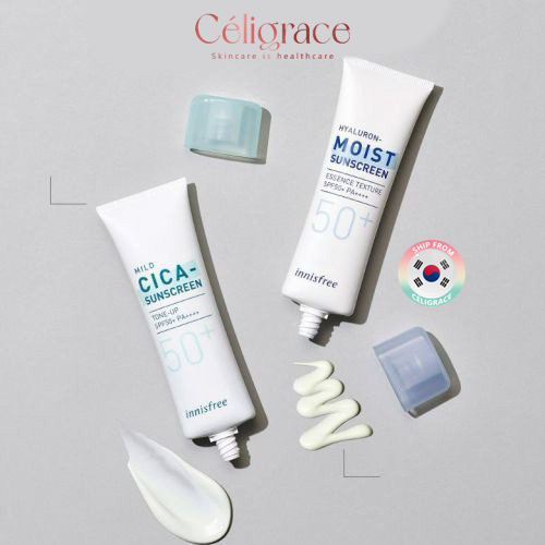 [SPECSAL24] Kem Chống Nắng Innisfree Dưỡng Ẩm Và Cải Thiện Nếp Nhăn True Hyaluron Moisture Sunscreen SPF50+PA++++ 50mL