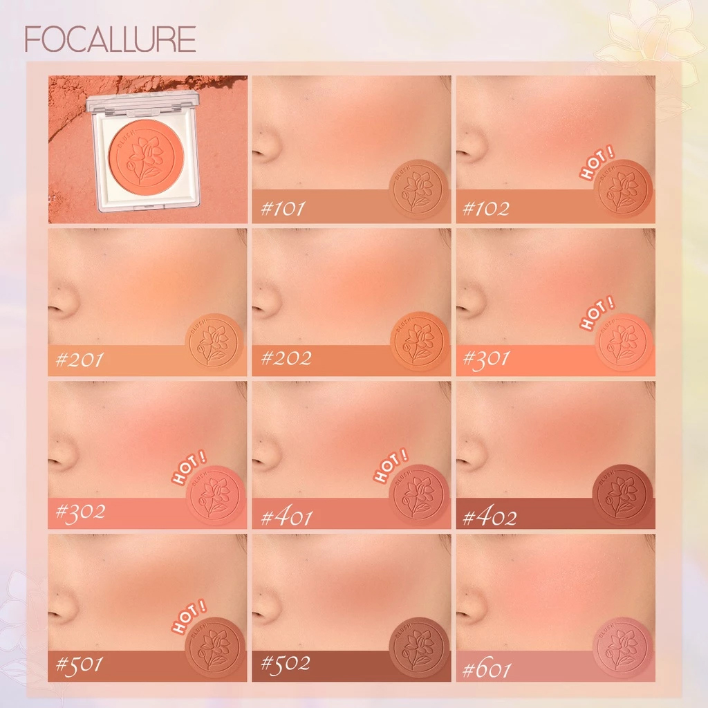 Phấn Má Hồng FOCALLURE Mềm Mịn Lâu Trôi Perfection Velvet Blush FA235 3.7g