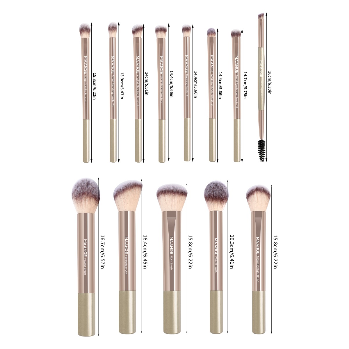 MAANGE - Bộ 13 Cọ Trang Điểm 52037