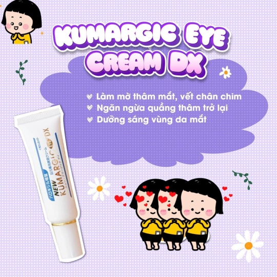 Kem Dưỡng Mắt Giảm Quầng Thâm & Bọng Mắt KUMARGIC Eye Cream 20g