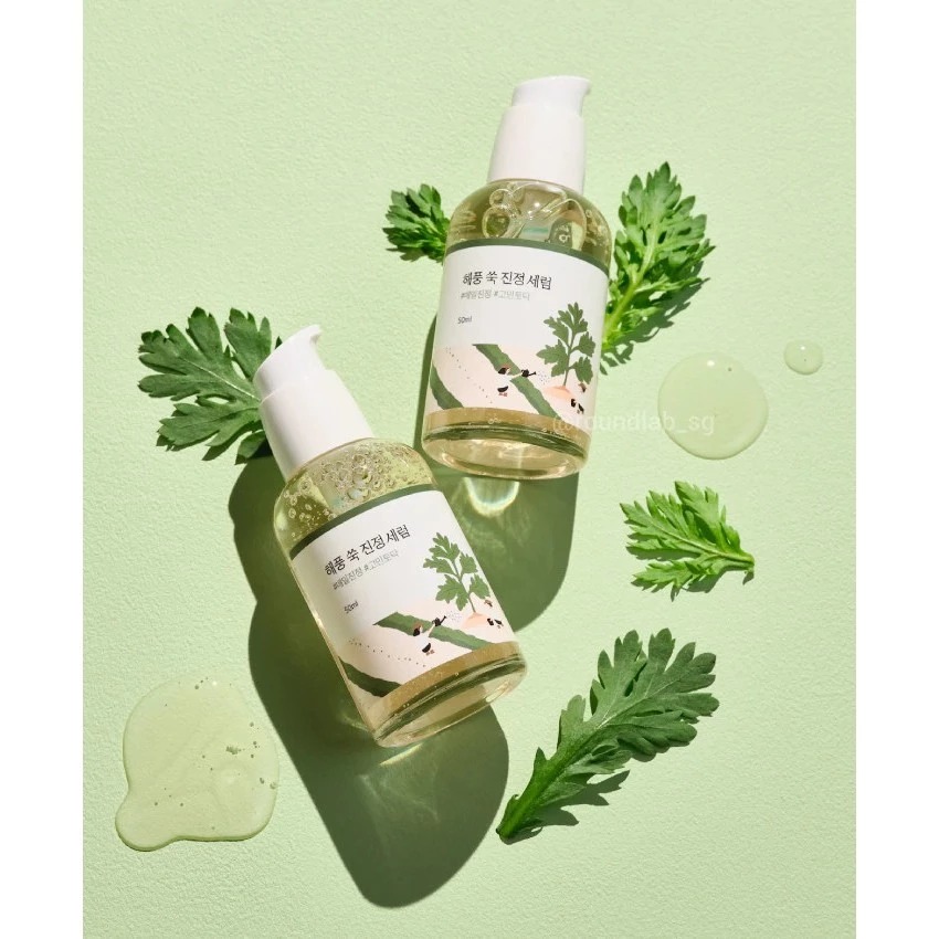 Tinh Chất ROUND LAB Chiết Xuất Ngải Cứu Dưỡng Làm Dịu Da Mugwort Calming Serum 50ml
