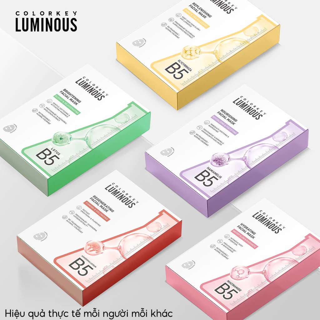 Mặt Nạ Colorkey Luminous B5 Facial Mask Hydrating 25ml