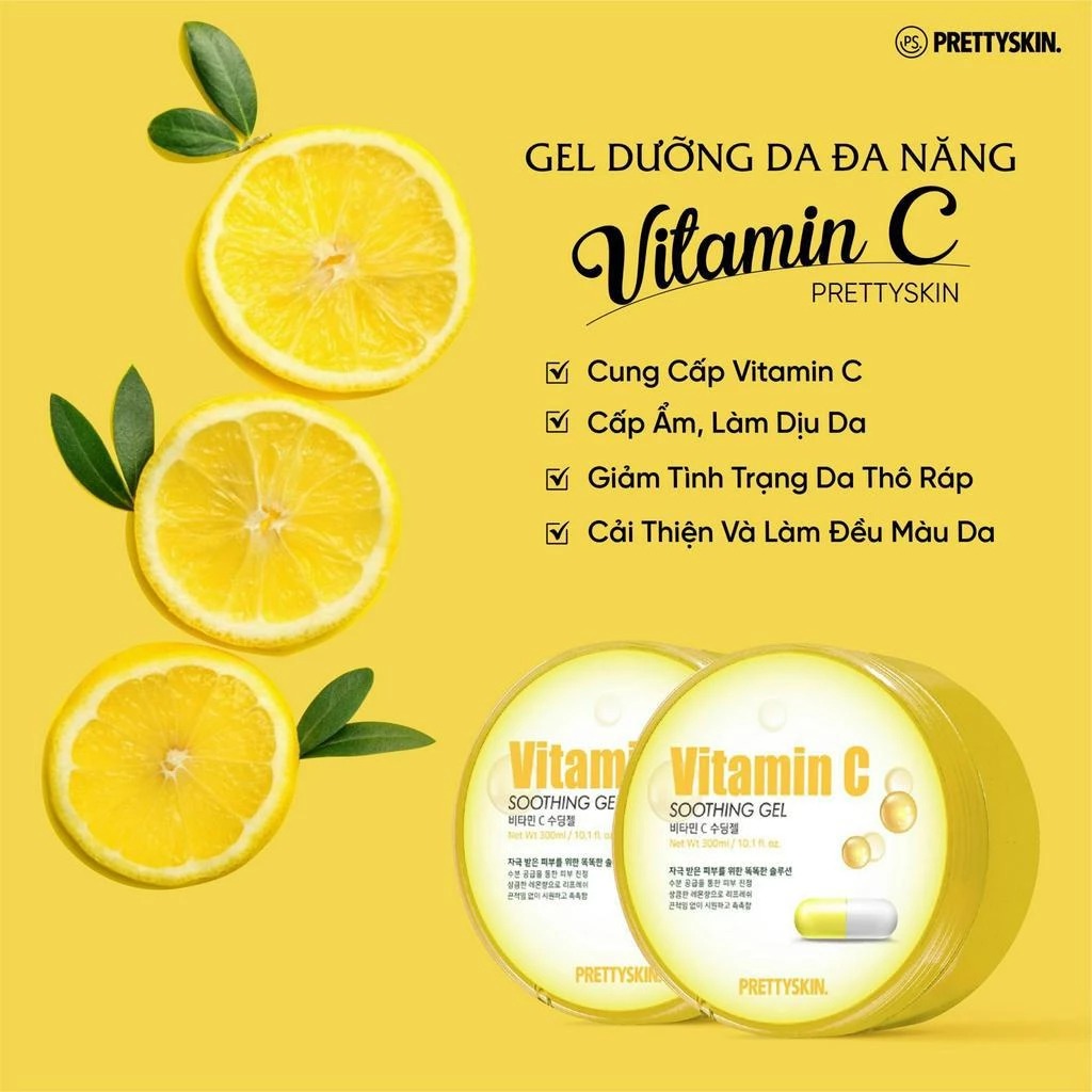Gel Dưỡng PRETTYSKIN Đa Năng Soothing Gel 300g
