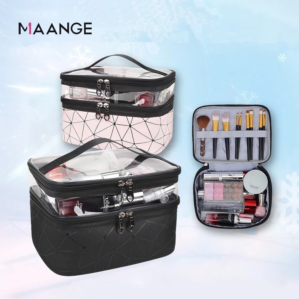 MAANGE - Túi Du Lịch Tiện Lợi Có Khóa Kéo Chống Nước Hai Tầng 0316
