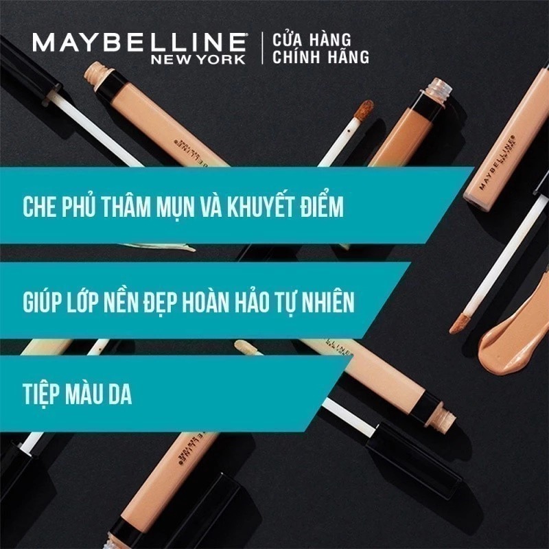 Kem Che Khuyết Điểm Maybelline Mịn Lì Fit Me Concealer With Chamomile Extract 6.8ml