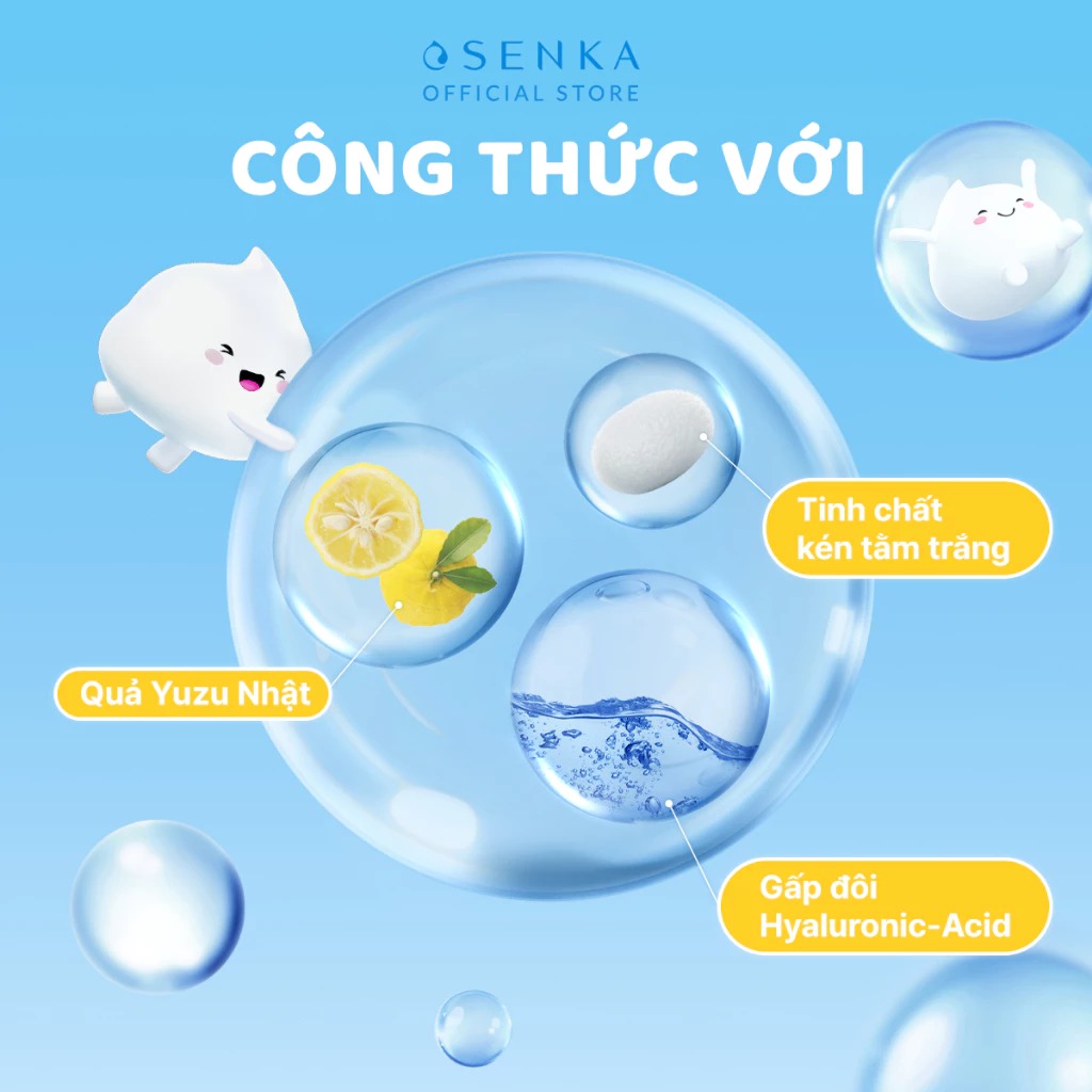 Sữa Rửa Mặt Senka Dưỡng Sáng Mờ Thâm Perfect Whip Vit C 100g