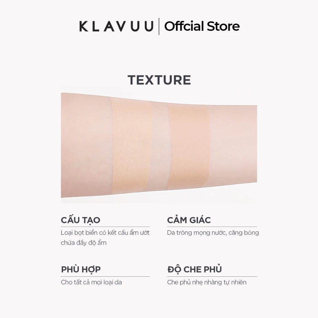 Phấn Nước Căng Bóng Cấp Ẩm Klavuu Blue Pearlsation (Xanh)