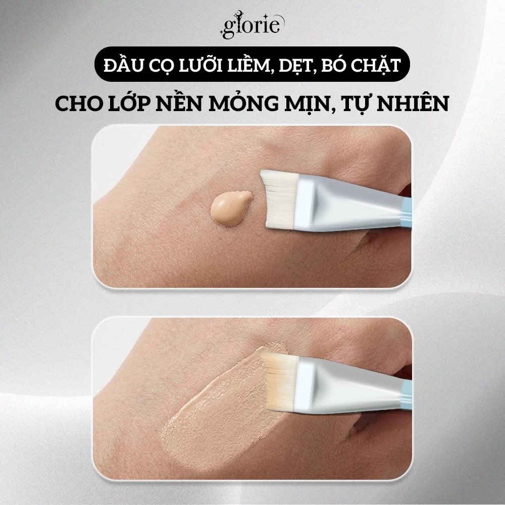 Cọ Tán Kem Nền Màu Xanh Glorie