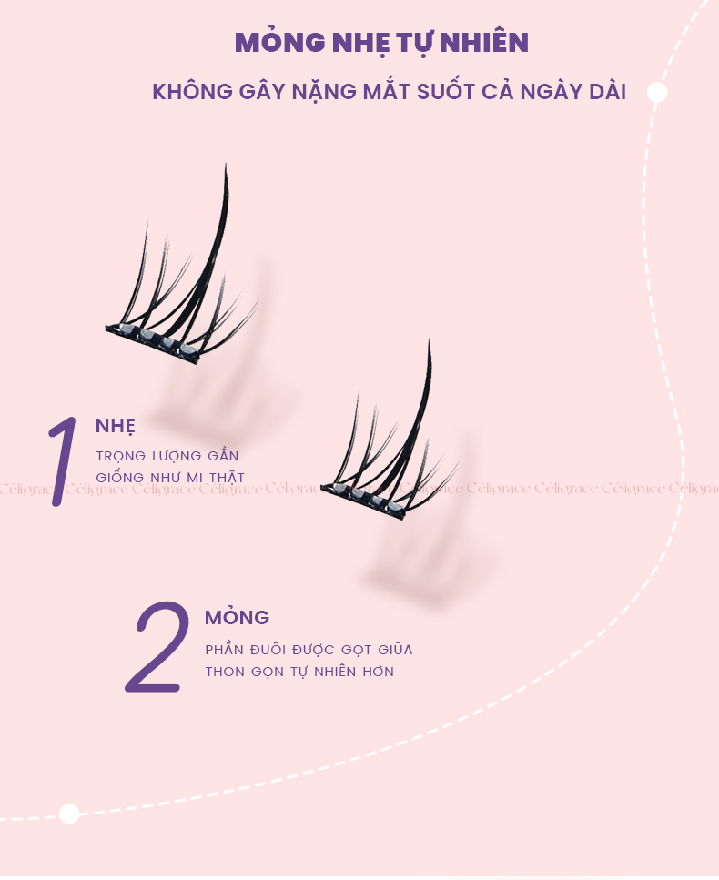 H-9077 - Mi Giả Từng Cụm HEY Tự Dính Không Dùng Keo, Phong Cách Hoa Hướng Dương (Cam)