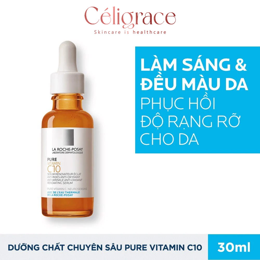[CLESAL2401 - DATE 07/2024] Tinh Chất Làm Sáng Da Và Giảm Thâm Nám La Roche-Posay Redermic Pure Vitamin C10 Serum 30ml